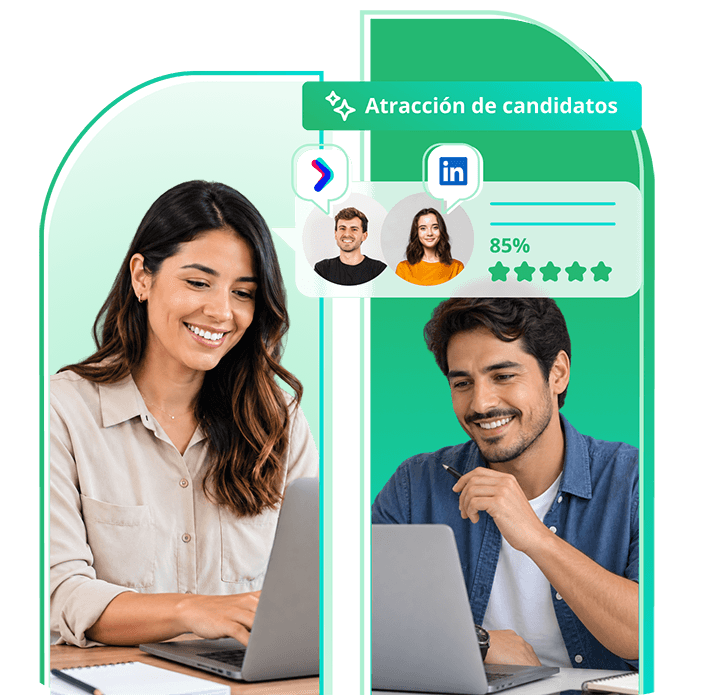 Atracción de candidatos y entrevistas con IA en Hiring Room
